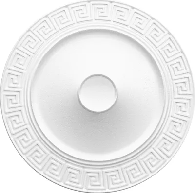 Produktbild von 1 Deckenrosette | Innendekor | Stuck | EPS | Nachbildung | 600x600mm | R-30 weiß