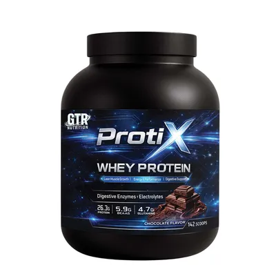 Produktbild von Protix Whey Protein 5 kg Schokolade | 75 % Protein | 3,5 g Kreatin pro Portion | Aminosäuren, Elektrolyte & Enzyme | 142 Portionen