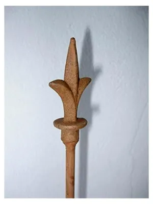Produktbild von 3 Stück Gartenstäbe, Rankstäbe, Rosenstäbe, 150 cm, Spitze, Eisen, Rost