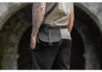 Produktbild von Ledergürteltasche Schwarz "Udo"