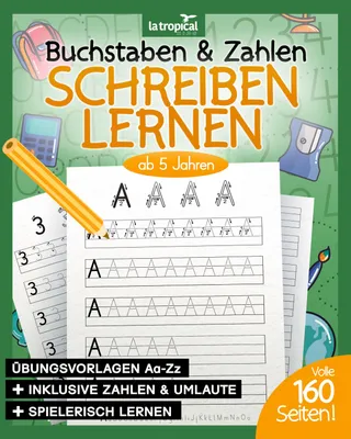 Produktbild von Buchstaben und Zahlen schreiben ab 5 Jahren