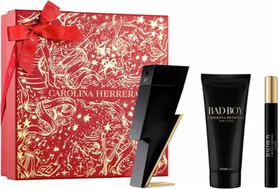 Zdjęcie produktu dla Carolina Herrera Bad Boy Edt opakowanie 100 ml i prezent