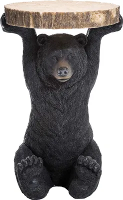 Produktbild von Kare Design Beistelltisch Bär, Schwarz, 33 cm Durchmesser