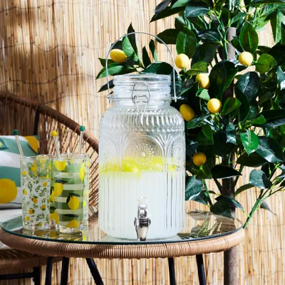 Produktbild von Dekorierter Glasbrunnen 4 l
