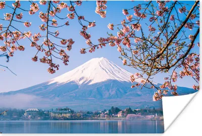 Produktbild von MuchoWow® Poster Blick auf den Berg Fuji im asiatischen Japan 180x120 cm - Fotoplakat