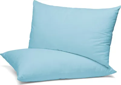 Produktbild von BEAUTEX 2er Set Kissenbezug, Kissenhülle aus gekämmter Baumwolle, Premium Jersey 160g/m², Größe und Farbe wählbar,Hellblau,40x60cm