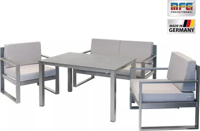 Produktbild von MFG Dining Lounge Möbelset inkl. All-Wetter Kissen wetterfest