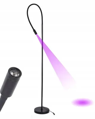 Obrázok produktu pre Kosmetické stojanové svietidlo Regmag LP-05 s UV LED 5 W, čierna farba