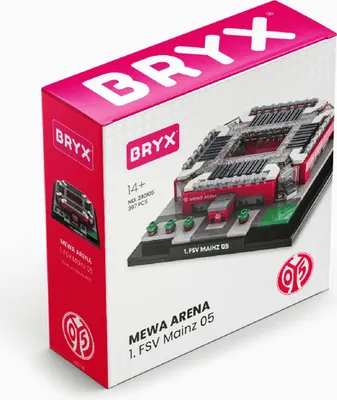 Produktbild von BRYX MEWA ARENA 1 FSV Mainz 05 Stadion Klemmbaustein Modell 397 Teile Miniatur