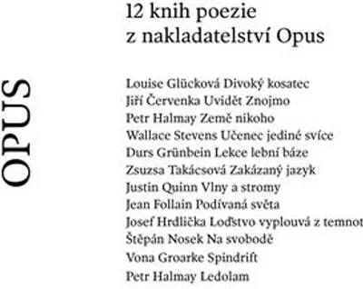 Obrázek produktu pro 12 knih poezie z nakladatelství Opus - Zsusza Takácsová 12x kniha