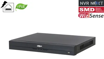 Produktbild von Dahua NVR5216-16HP-EI2 NVR 16 Kanal 16 PoE Videorekorder WizSense SMD