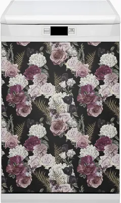 Produktbild von Abwaschbar 45x80 cm Geschirrspüle Magnetmatte Küche Dekorative  - Romantische Blumen