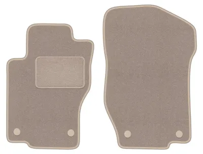 Image de Tapis avant en moquette pour Mercedes ML W164 2005-2011 (SUV) – 2 pièces, beiges, sur mesure – Wielganizator LUX