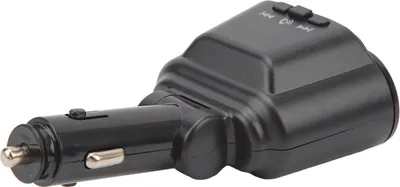Obrázok produktu pre Bluetooth rozbočovač do zapaľovača cigariet s 2 zásuvkami a duálnym USB nabíjaním, handsfree, MP3 prehrávač, auto adaptér