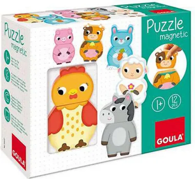 Produktbild von Personalisierbares Holzpuzzle Goula Diset (12 pcs)