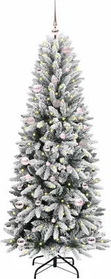 Imagen del producto de vidaXL Árbol de Navidad artificial, color blanco, 150 cm