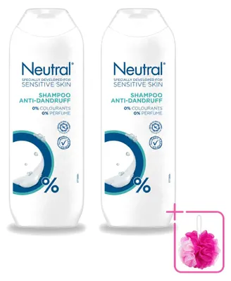 Productafbeelding van 2 x Anti-roos shampoo voor de gevoelige hoofdhuid - 250 ml - Voordelige verpakking - 2 stuks