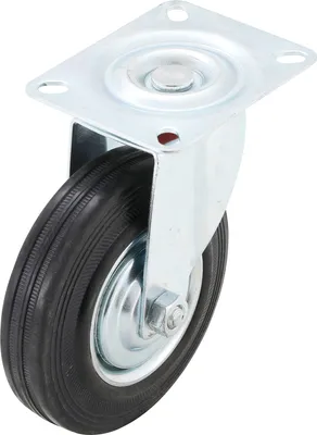 Image de KRAFTMANN 80957 Roulette pivotante 125 mm, avec socle à visser