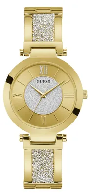 Produktbild von Guess Damen Uhr Armbanduhr AURORA W1288L2 Edelstahl gold