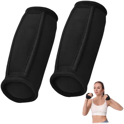 Image de 2 haltères, poids de 0,9 kg, haltères souples, en caoutchouc, pour le fitness et l'entraînement musculaire