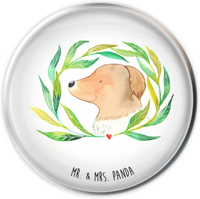 Produktbild von Mr. & Mrs. Panda Waschbecken Stöpsel Hund Blumen - Weiß - Geschenk, abfluss, Niedlich, Hundeliebe, Hunde, waschbeckenstöpsel, Selbsttherapie, Ablaufgarnitur