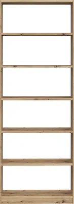 Produktbild von Bücherregal in Artisan-Eiche, 5 Regalböden, 80x220 cm, Candlekeep