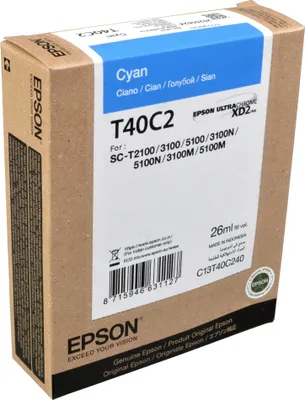 Productafbeelding van EPSON C13T40C240 EPSON T40C240 C cyan Druckerpatrone