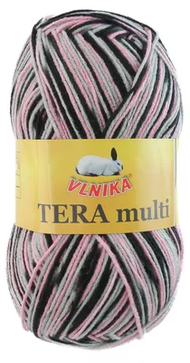 100g Strickgarn Häkelgarn TERA MULTI, Farbwahl - mehrfarbig bunt Farbverlauf