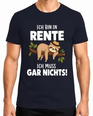 Imagen del producto de Camiseta para hombre, color azul marino, talla 3XL, con la frase: "Estoy jubilado, no tengo que hacer nada". (Estilo sarcástico)