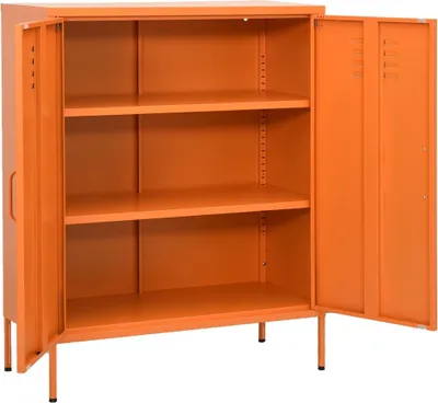 Zdjęcie produktu dla vidaXL Szafka do przechowywania pomarańczowa 80x35x101,5 cm stalowa