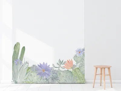 Produktbild von Coloray Fototapete 104x70 cm Latextapete Magicstick - CACTI ROLL BLUMAL.