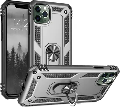 Produktbild von Armor Outdoor Handyhülle für Apple iPhone 11 Pro Handy Panzer Case Cover Schutzhülle Farbe: Silber