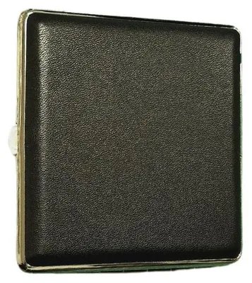 Produktbild von Zigarettenetui Leder Schwarz für 20 Stück