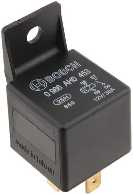 Produktbild von Bosch 0986AH0453 Mini-Relais 12V 20A, IP5K4, Betriebstemperatur von -40° C bis 8
