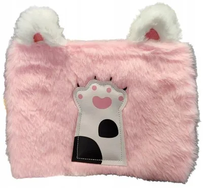 Produktbild von KAYET Flauschiges Federmäppchen Katze Einschubfach
