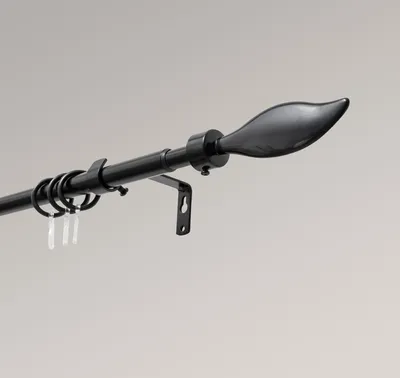 Produktbild von LYSEL® SET Flammendesign Stange Ø 13/16mm Schwarz, Länge: 130-240cm