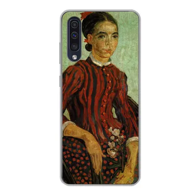 Produktbild von MuchoWow® Handyhülle Schutzhülle Hülle für Samsung Galaxy A50 La Mousmé - Vincent van Gogh Silikon Softcase Handy Hülle - Mobiltelefonhülle