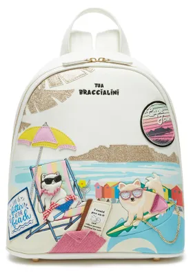 Produktbild von Braccialini Allround Rucksack aus Kunstleder, der die Abenteuer unserer lustigen