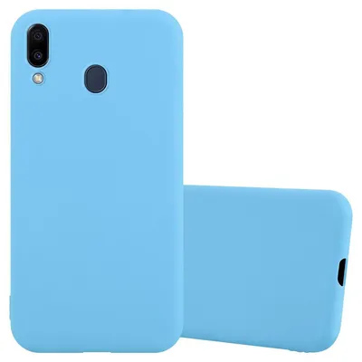 Obrázok produktu pre Cadorabo puzdro pre Samsung Galaxy M20 ochranné puzdro v modrej farbe puzdro na mobilný telefón TPU silikónový kryt