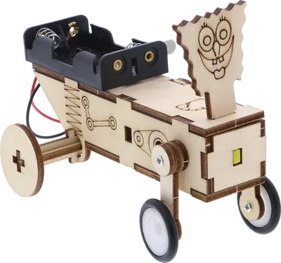 Produktbild von DIY Bausatz aus Holz "Krabbelauto" mit Elektromotor