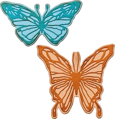 Produktbild von Sizzix Thinlits Stanzschablone "Scribbly Butterfly by Tim Holtz"