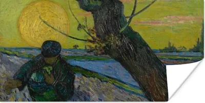Produktbild von MuchoWow® Poster Der Sämann - Vincent van Gogh 120x60 cm - Bild