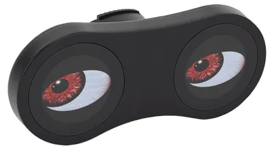 Produktbild von Intelligentes, wiederaufladbares Fahrradrücklicht mit Bremssensor, dynamischen Augapfel-GIF-Animationen für Nachtfahrten und zwei 1,9-Zoll-HD-Displays