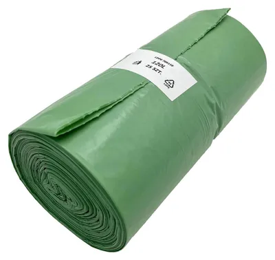 Produktbild von 25x Müllsäcke 120 Liter 70 x 110 cm LDPE grün