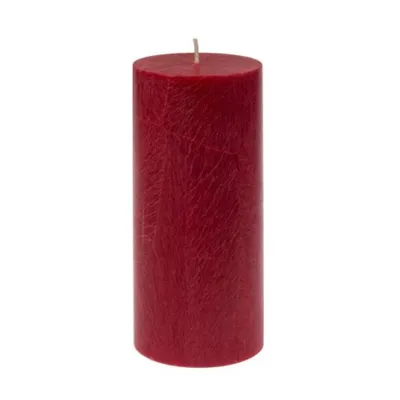 Produktbild von Stearin Stumpenkerze - rot 135x64mm