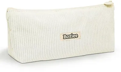 Image de Cartable en velours côtelé beige pour fille