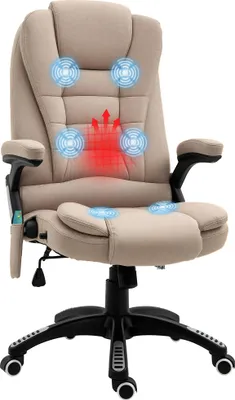 Produktbild von Massagesessel Wärmefunktion Ergonomisch Höhenverstellbar 68x72x110-120 cm Braun
