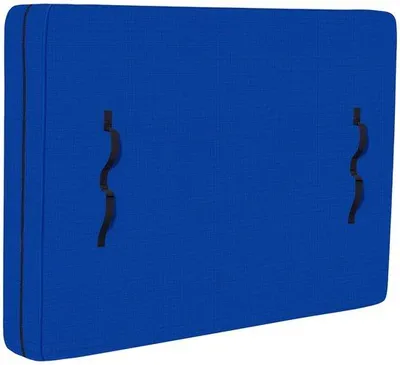 Immagine prodotto di Copertura protettiva per materassi Unyqoos® per traslochi e stoccaggio: riutilizzabile, con maniglie per il trasporto, cerniera, cinghie regolabili, tessuto PE impermeabile e traspirante, colore blu
