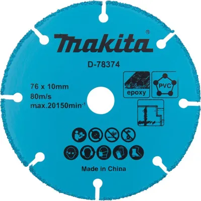Image de Makita Disque à tronçonner 76x10 mm - D-78374