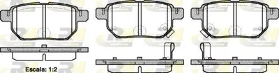 Produktbild von ROADHOUSE Bremsbeläge Satz Hinten Bremsklötze für TOYOTA Yaris Schrägheck (P9) 21286.02